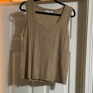 Chico's Ribbed Tan Tank Top